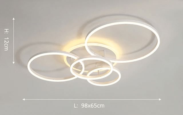 Interlocking LED Rings Ceiling Light - view 7