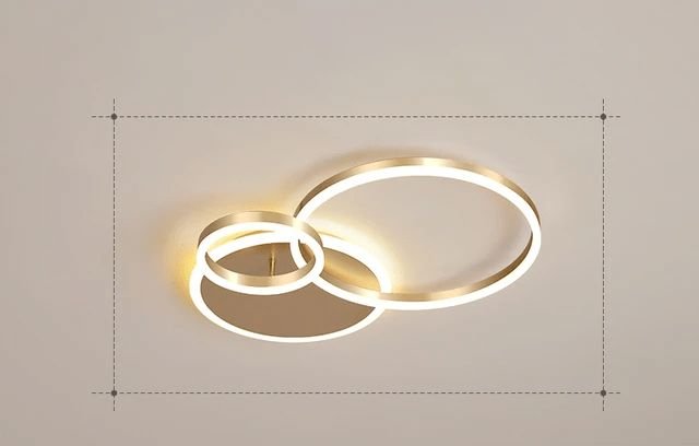 Interlocking LED Rings Ceiling Light - 3 Circles