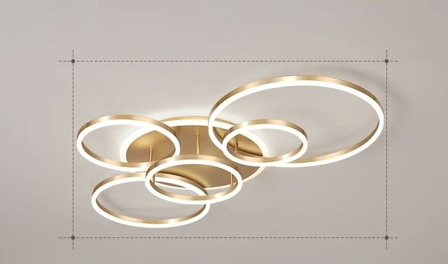 Interlocking LED Rings Ceiling Light - view 9