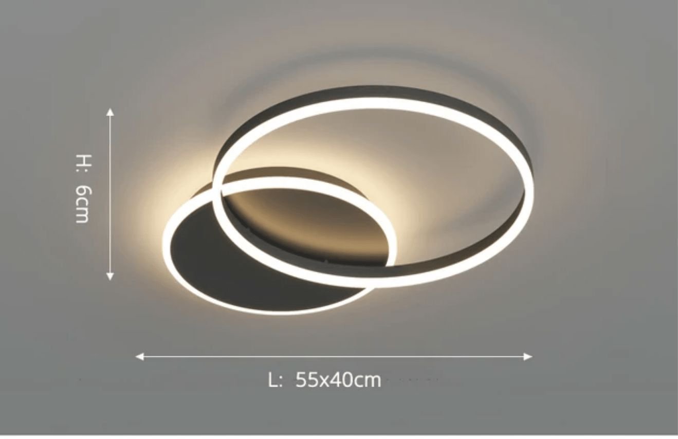 Interlocking LED Rings Ceiling Light - view 11