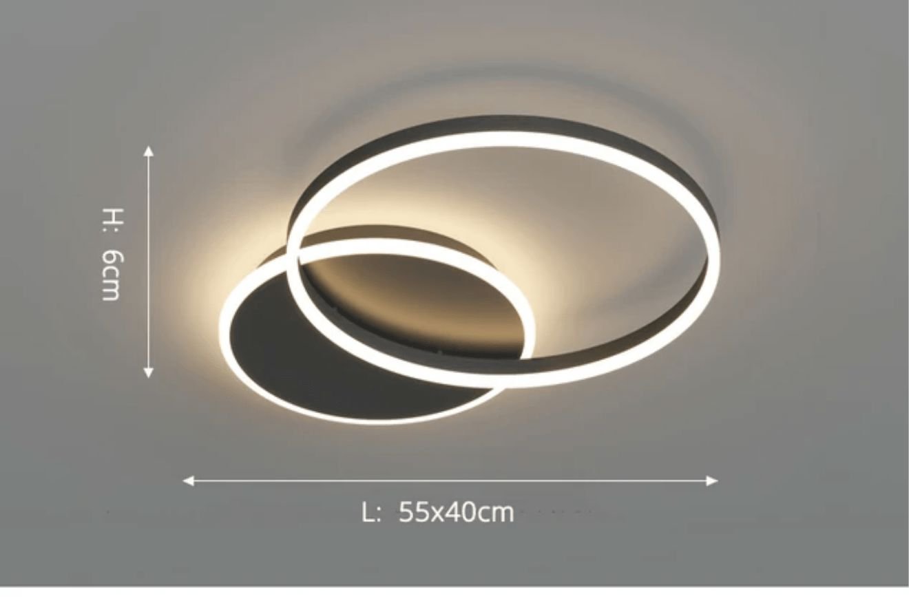 Interlocking LED Rings Ceiling Light - view 12