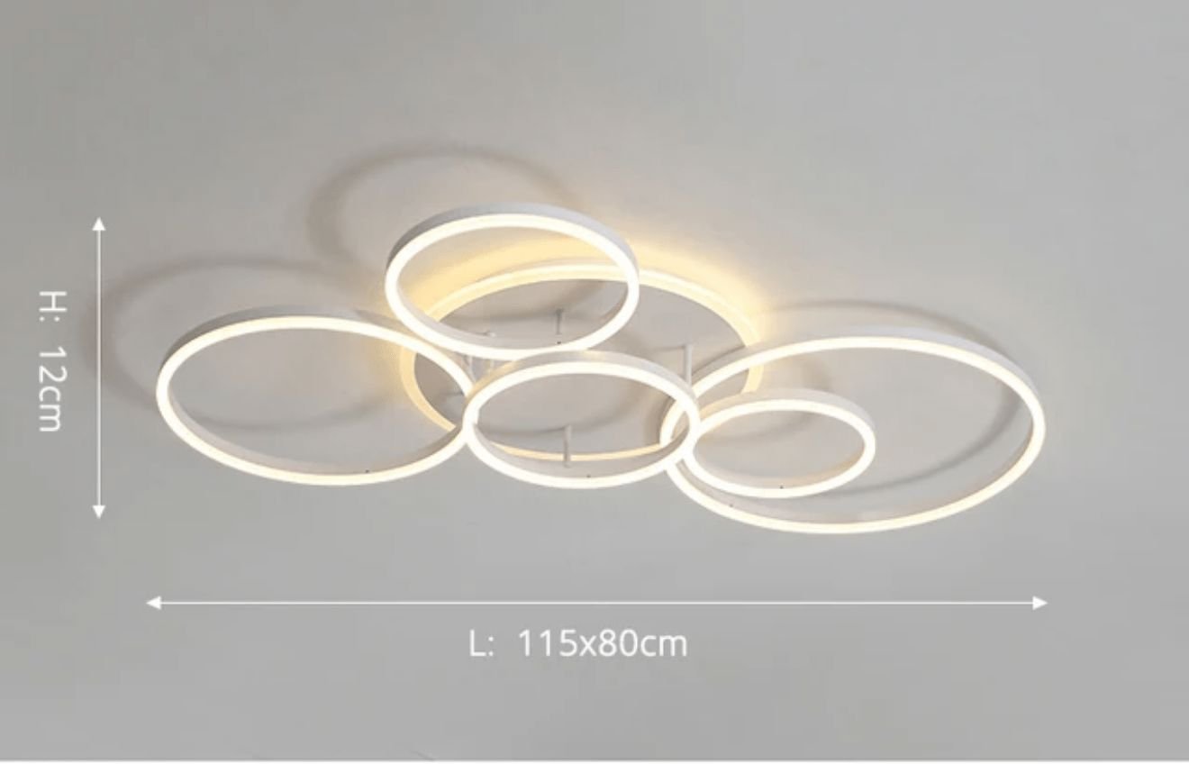 Interlocking LED Rings Ceiling Light - view 17