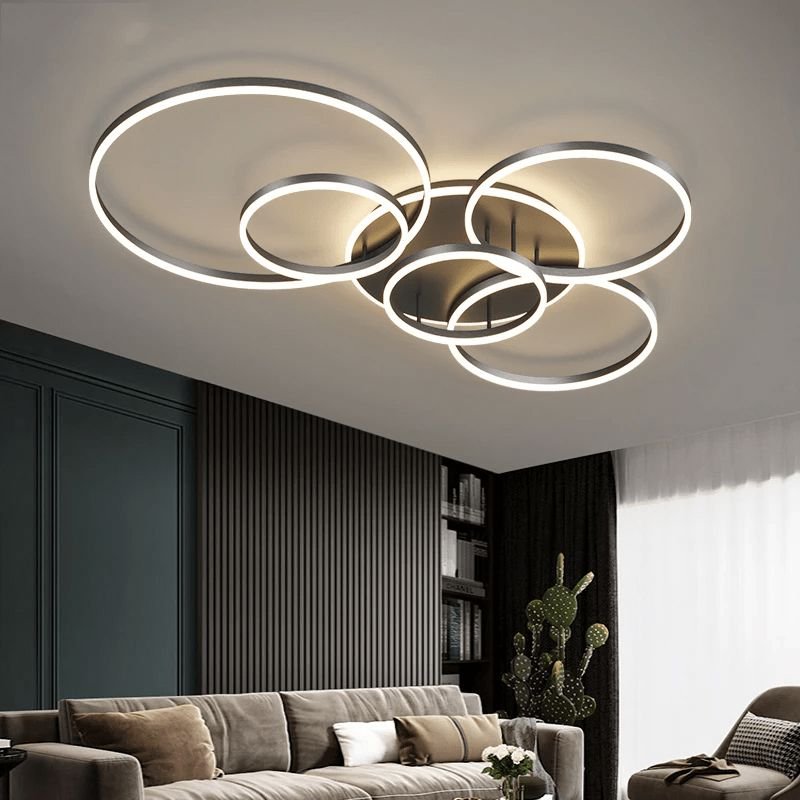 Interlocking LED Rings Ceiling Light - view 3