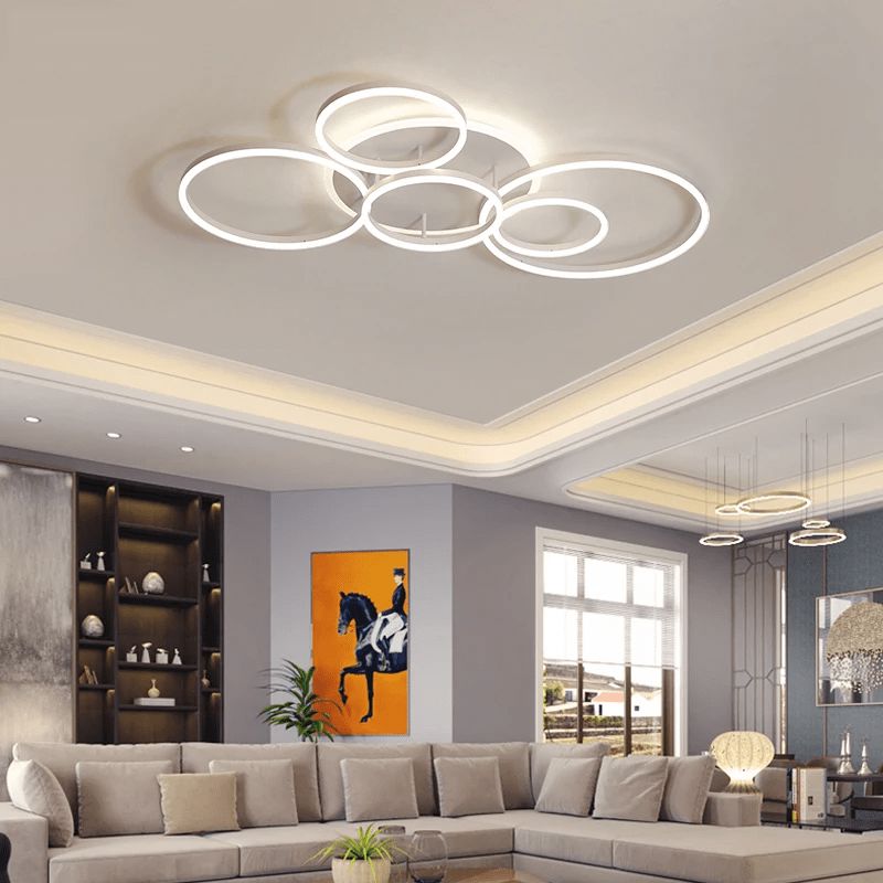 Interlocking LED Rings Ceiling Light - view 4