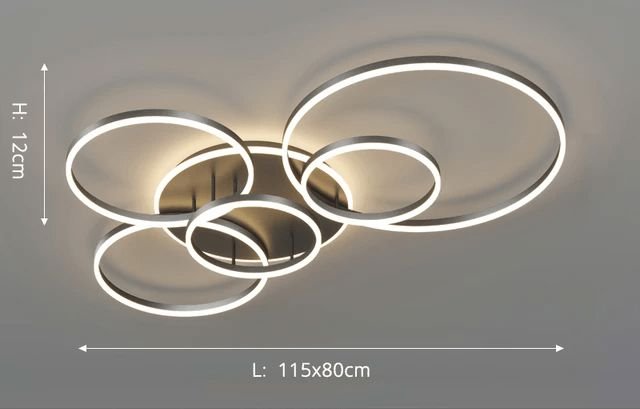 Interlocking LED Rings Ceiling Light - view 5