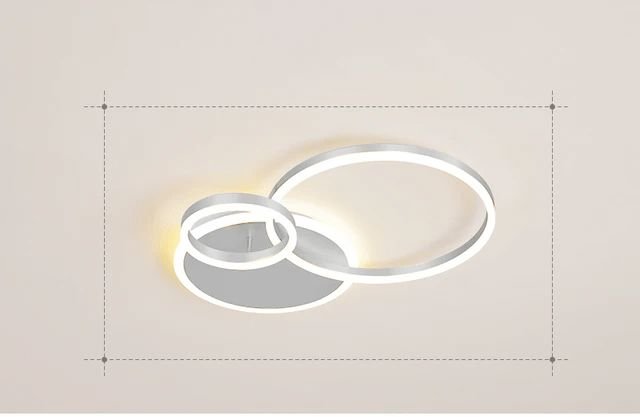Interlocking LED Rings Ceiling Light - 3 Circles