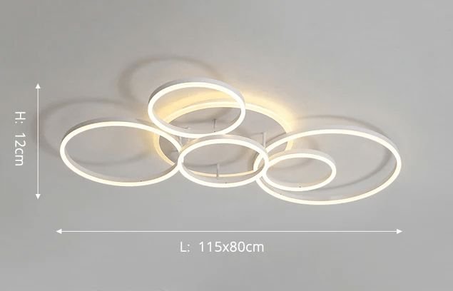 Interlocking LED Rings Ceiling Light - view 6