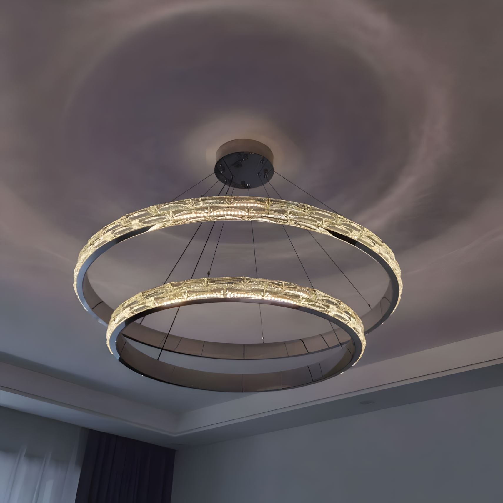 Interlocking Rings Crystal Chandelier - view 20