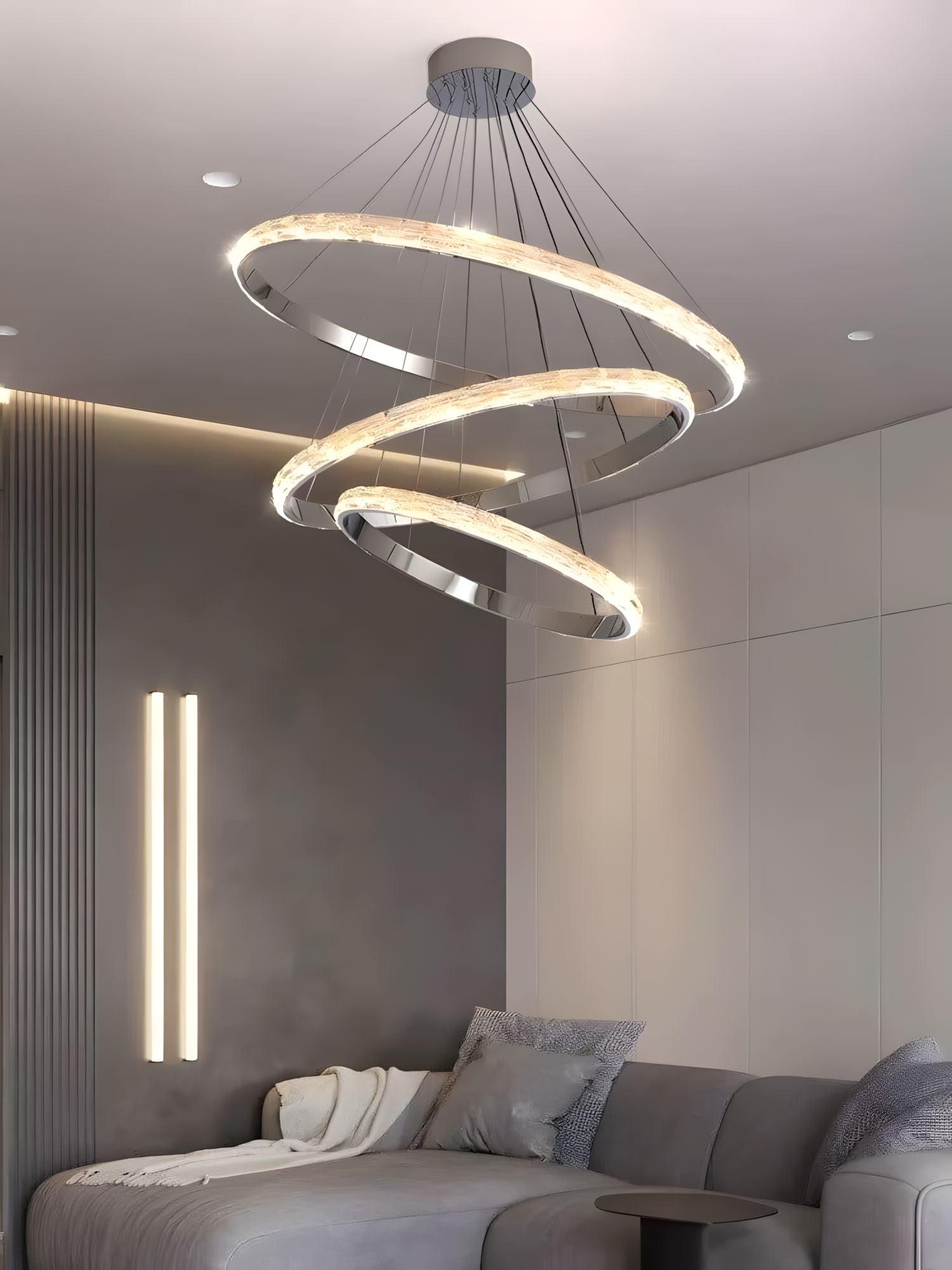 Interlocking Rings Crystal Chandelier - view 23