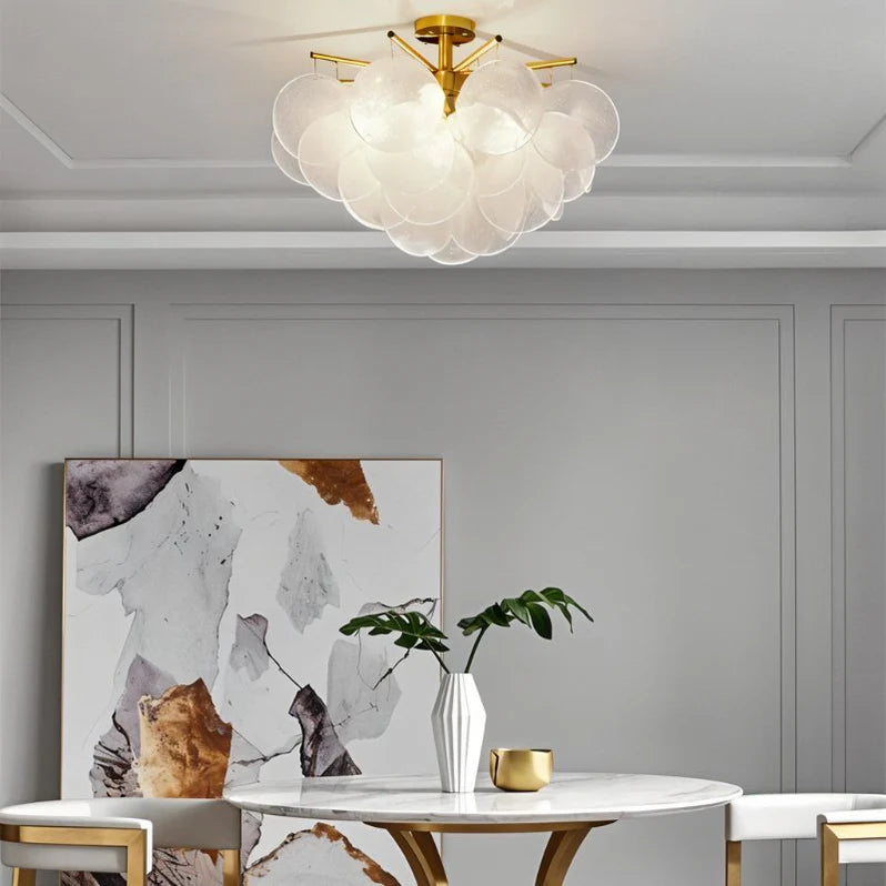 Premium Coastal Radiance Chandeliers above a dining table
