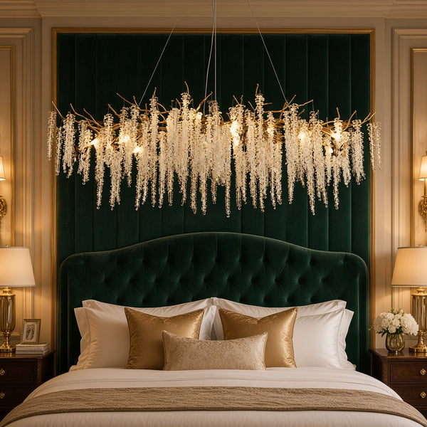 K9 Crystal Branch Chandelier - Round or Oval