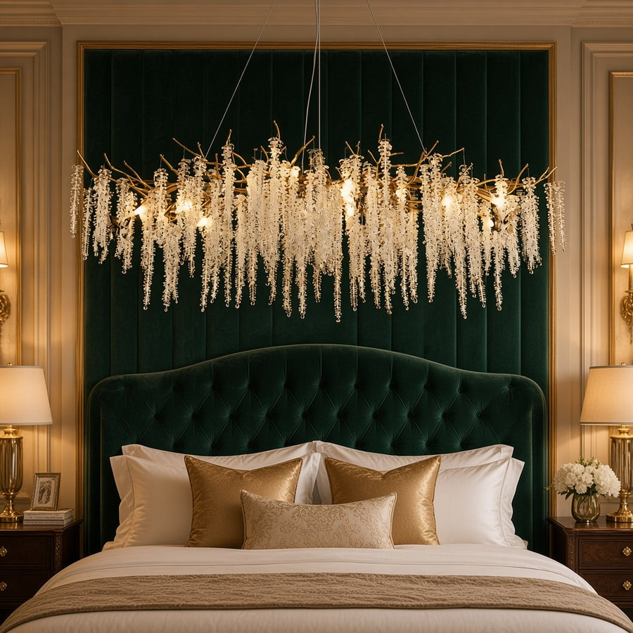 K9 Crystal Branch Chandelier - Round or Oval