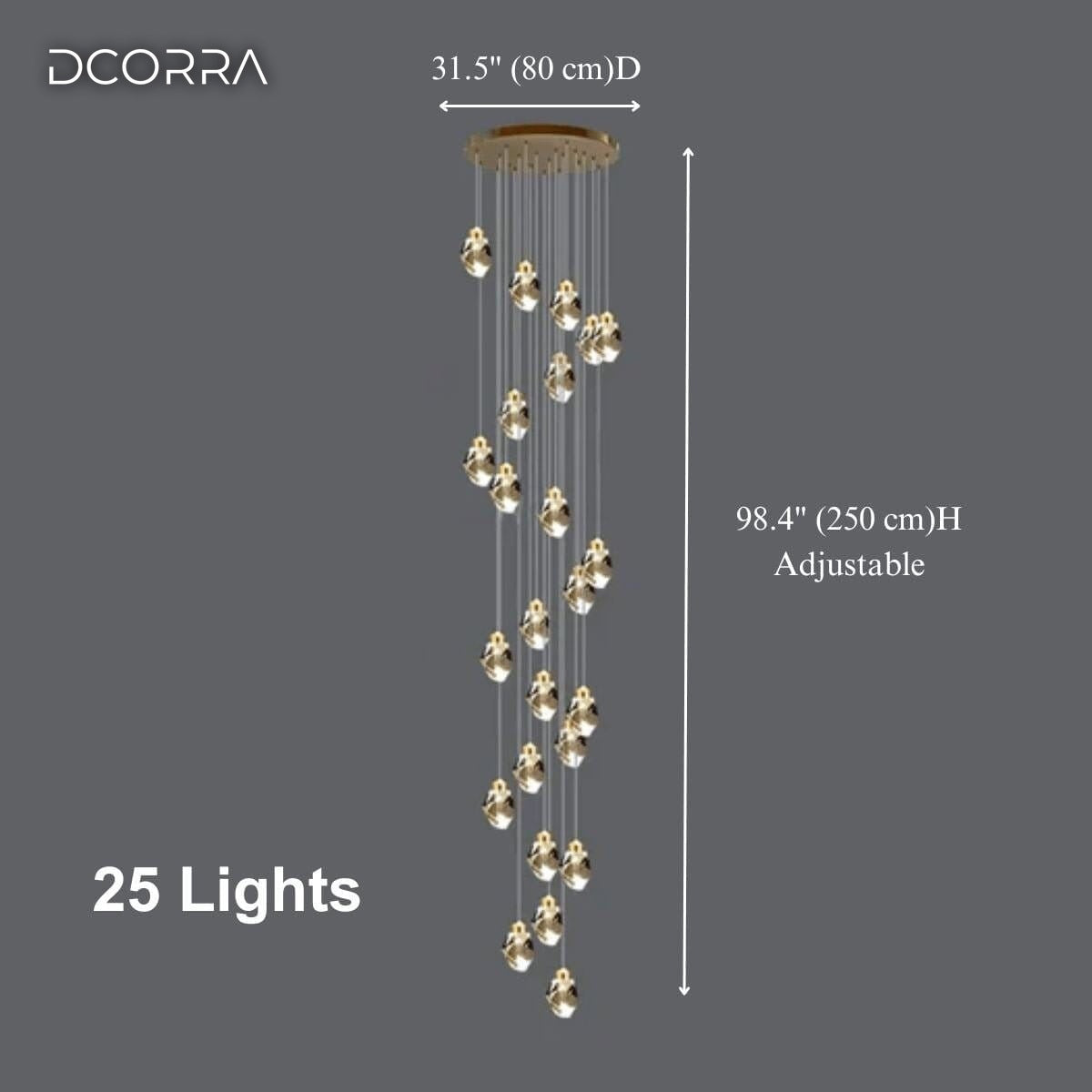 K9 Crystal Diamond Cascade Chandelier - view 16
