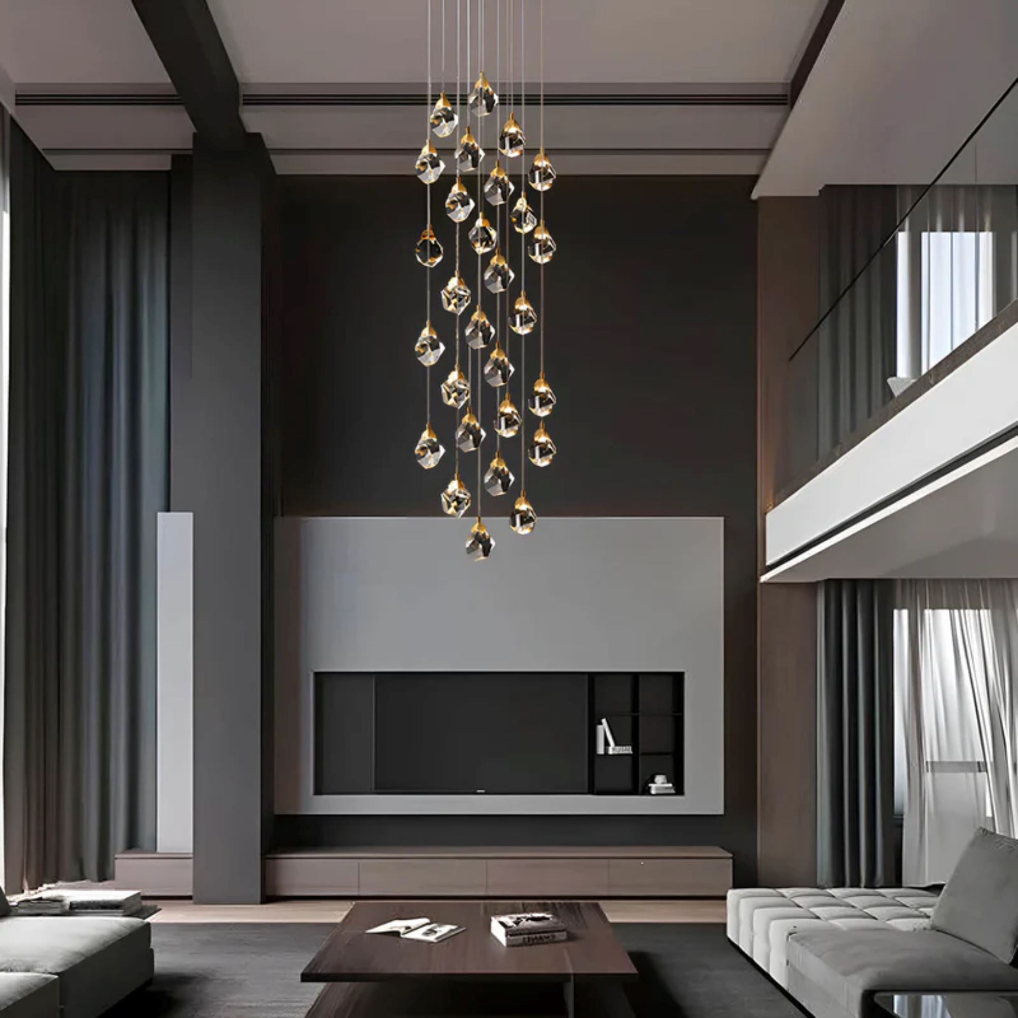 K9 Crystal Diamond Cascade Chandelier - view 18