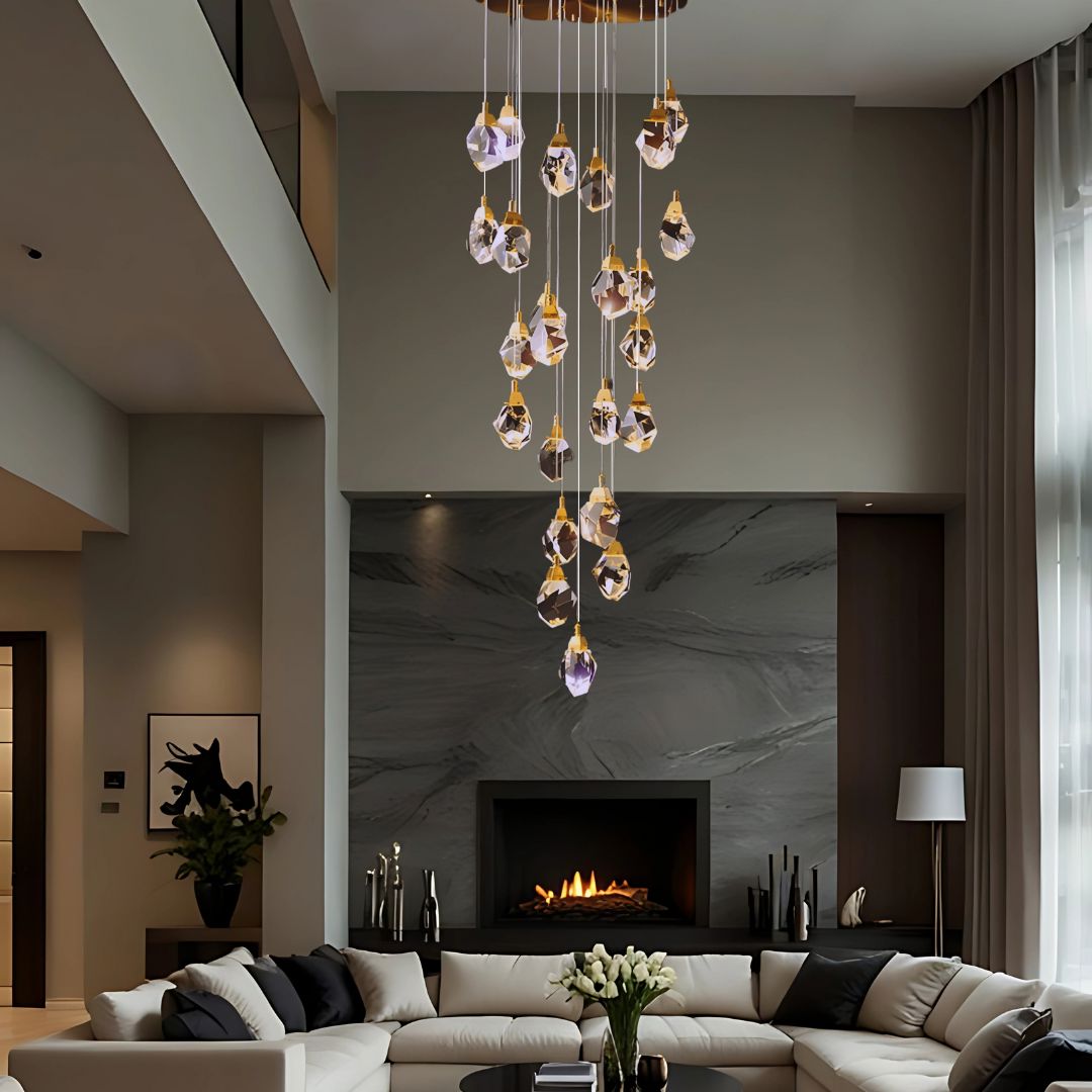 K9 Crystal Diamond Cascade Chandelier - view 2