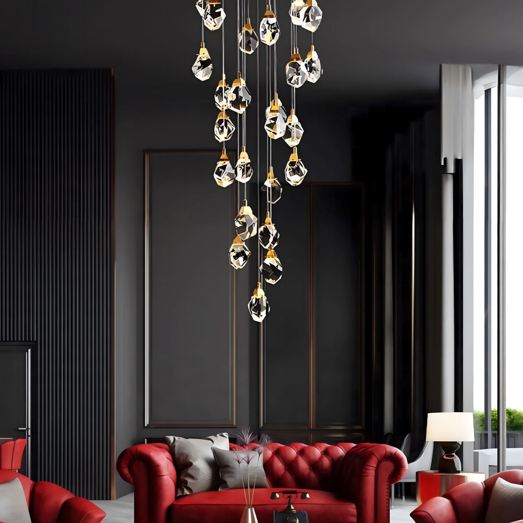 K9 Crystal Diamond Cascade Chandelier - view 5