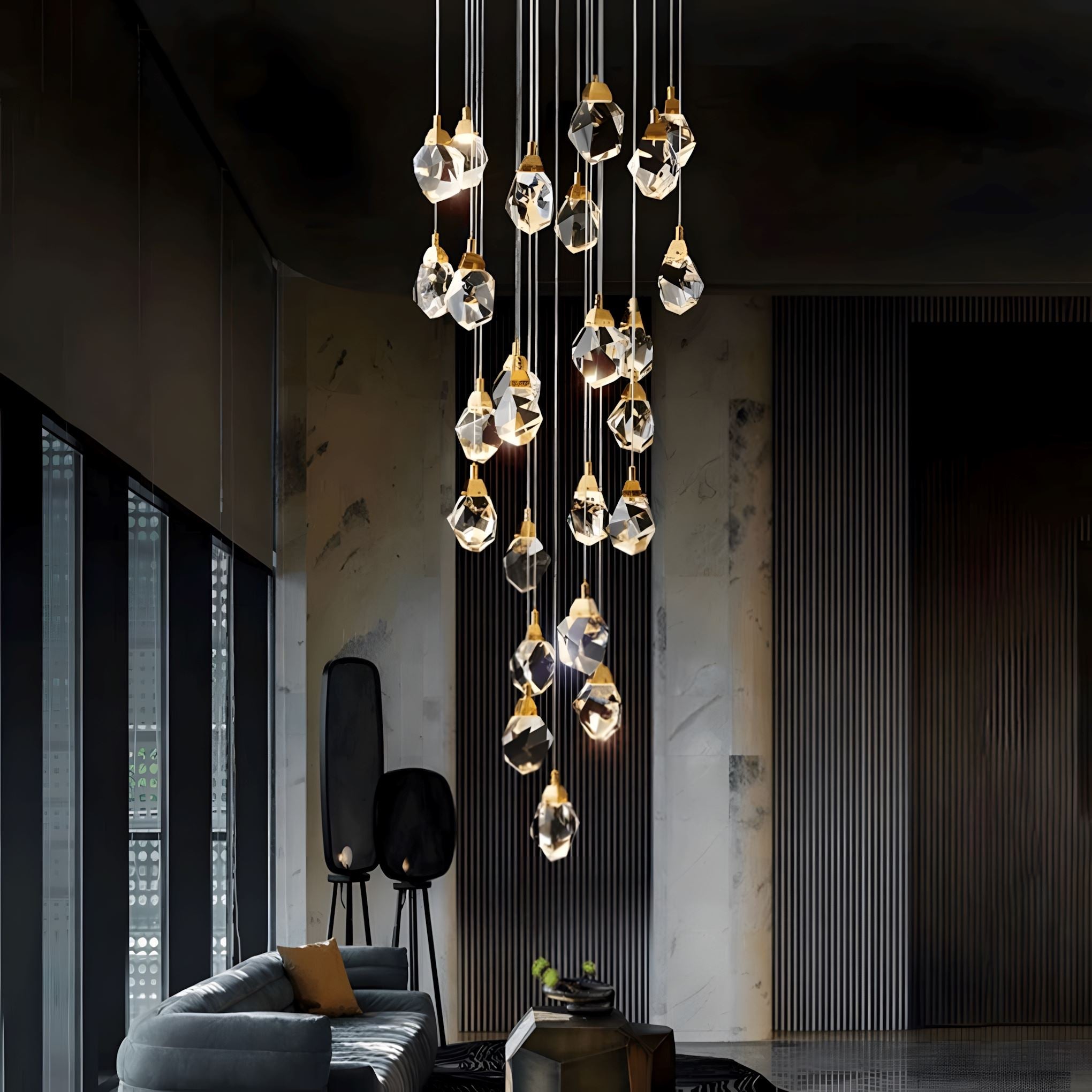 K9 Crystal Diamond Cascade Chandelier - view 6