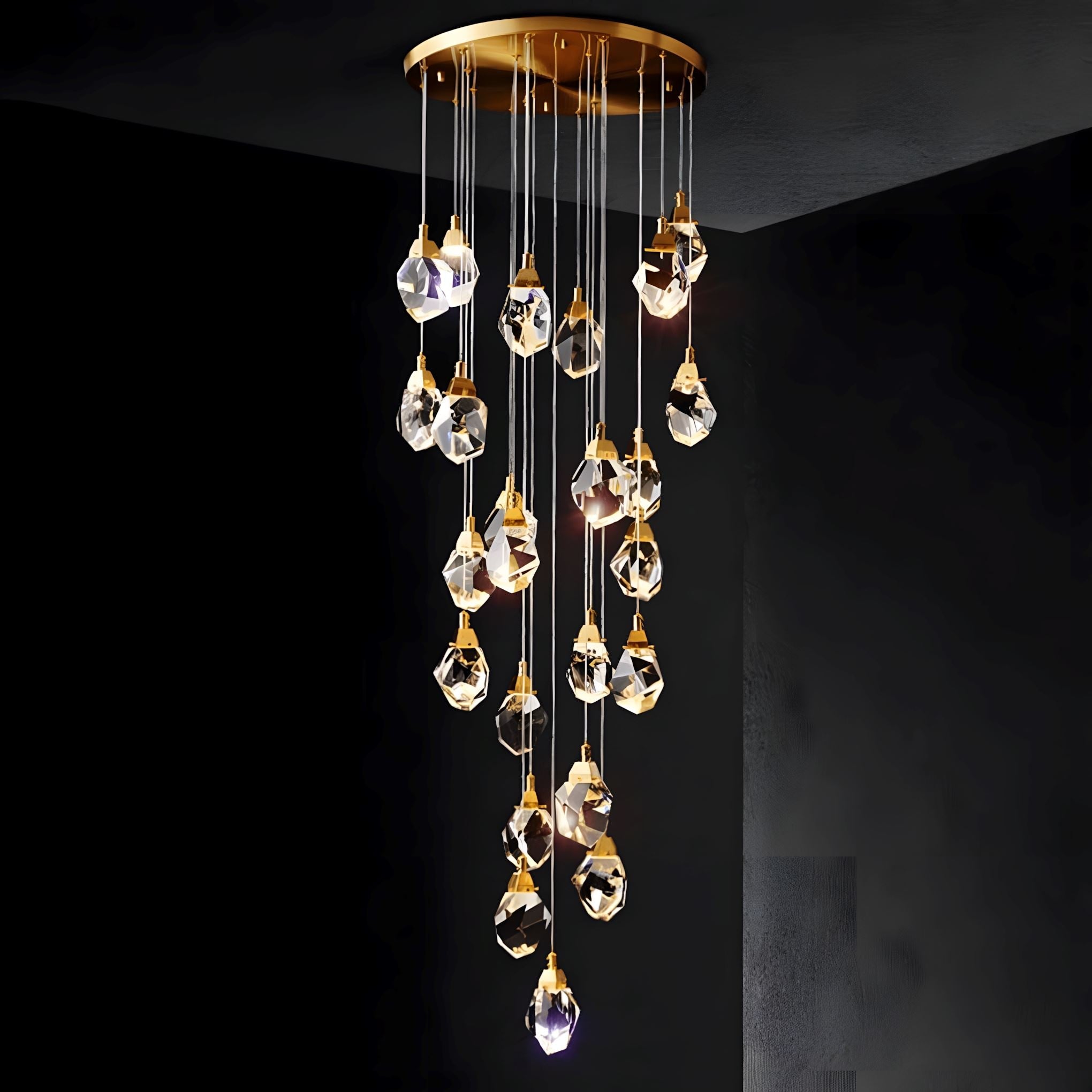 K9 Crystal Diamond Cascade Chandelier - view 7