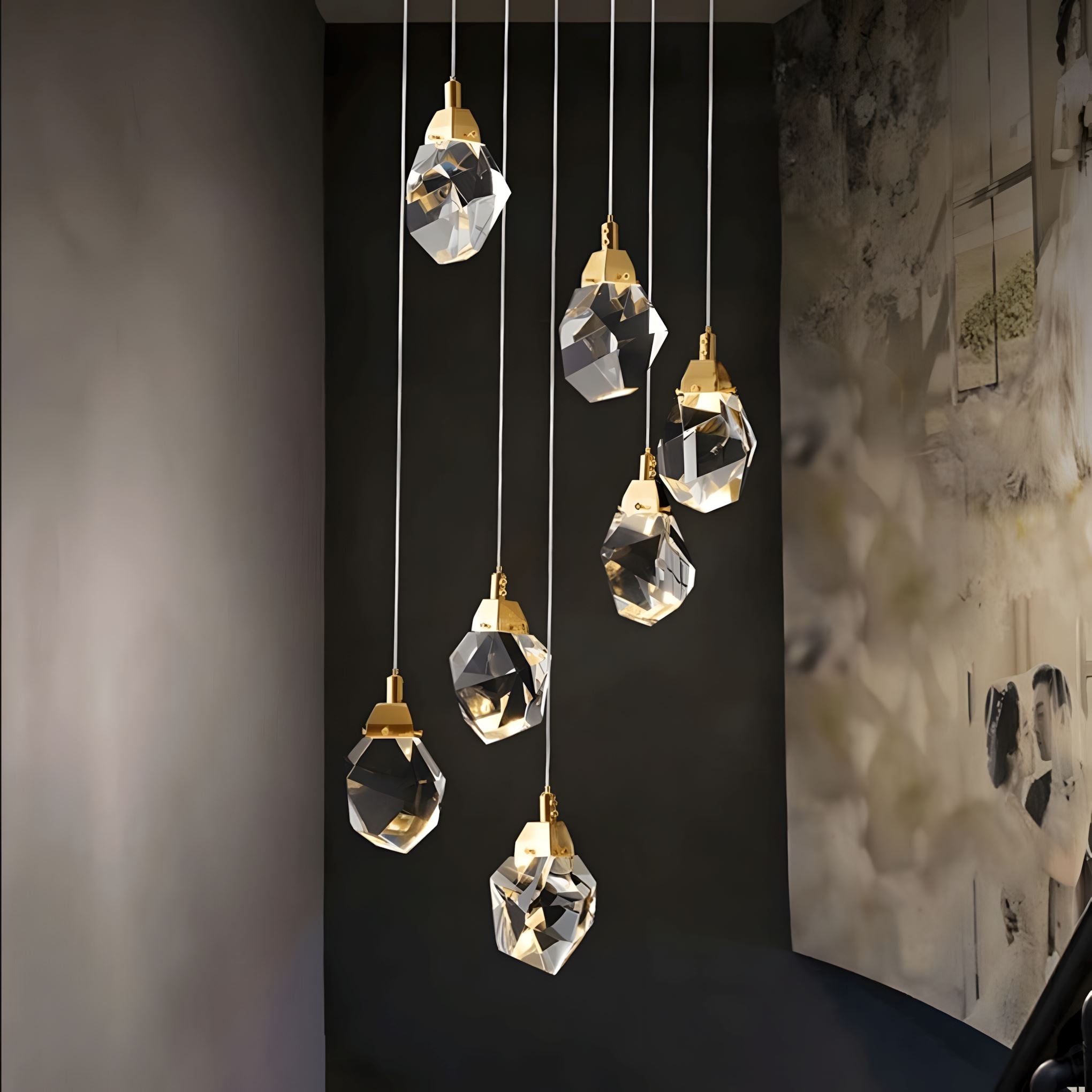 K9 Crystal Diamond Cascade Chandelier - view 8