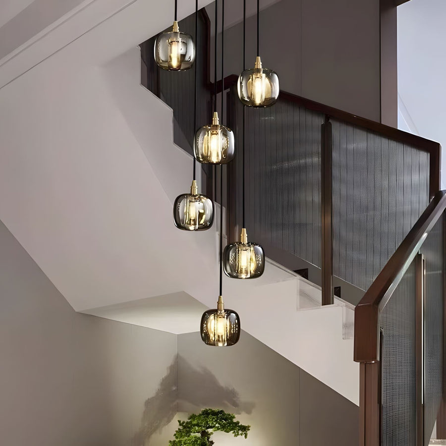 K9 Crystal Globe Cascade Chandelier