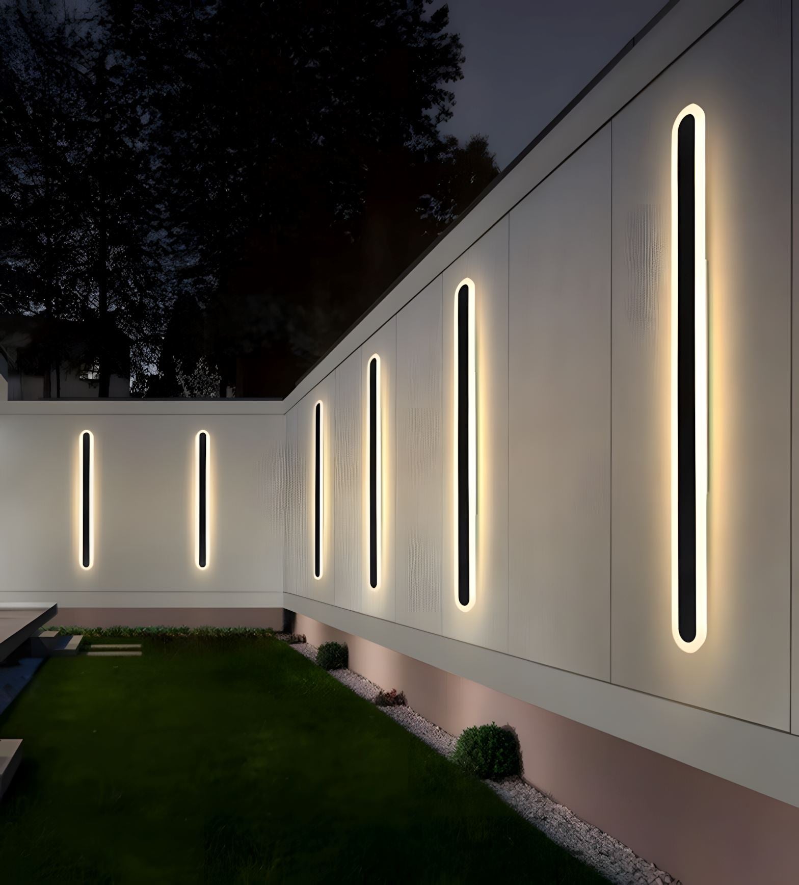 Laser-Cut Iron Linear LED Wall Light - view 6
