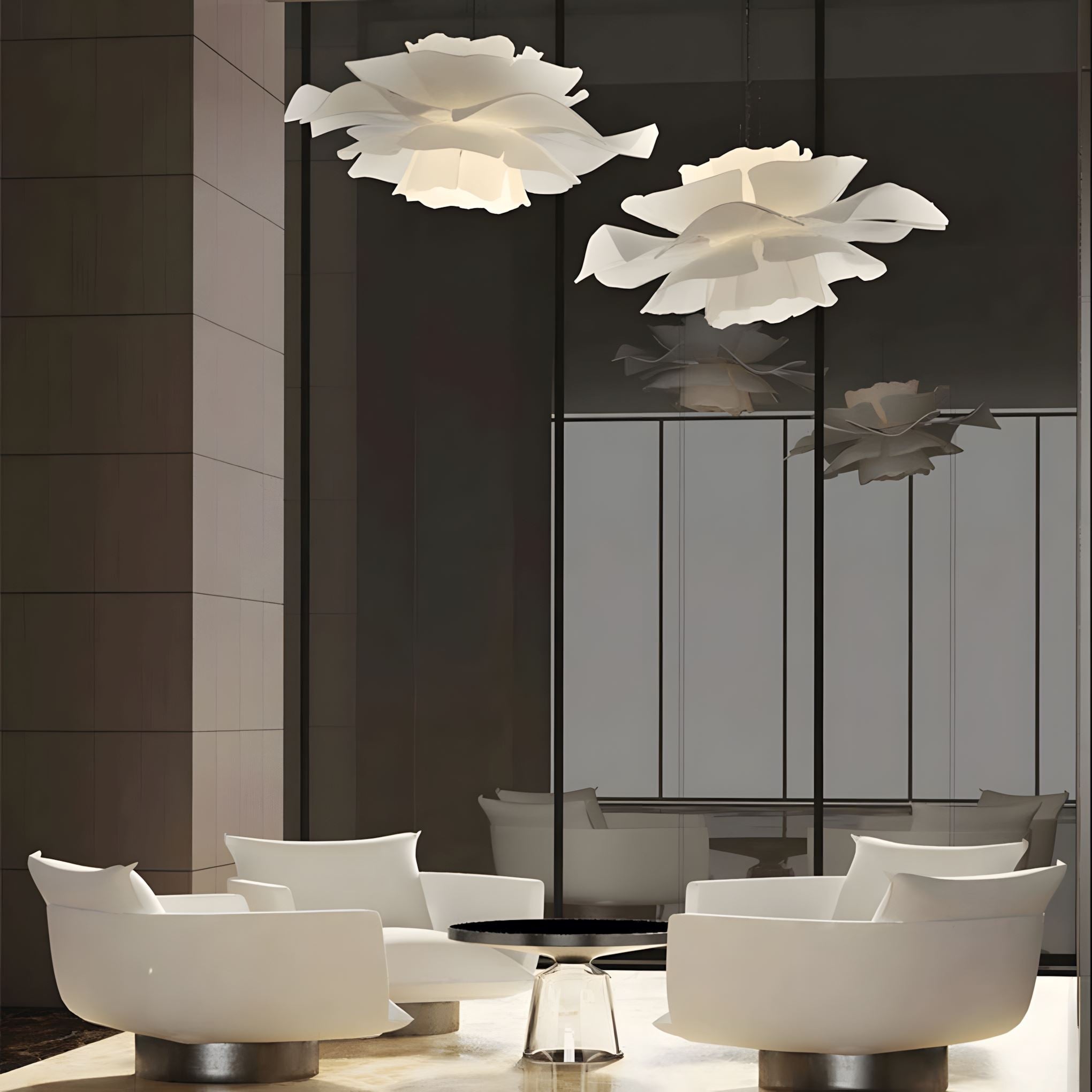 Layered Acrylic Flower Pendant Light - view 9
