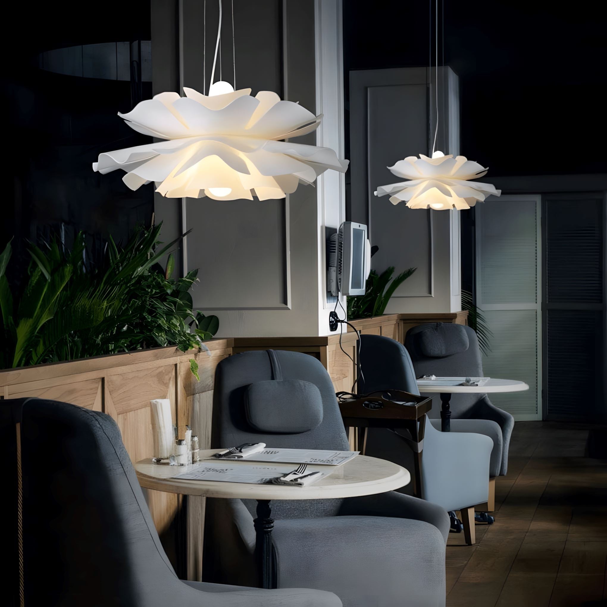 Layered Acrylic Flower Pendant Light - view 10
