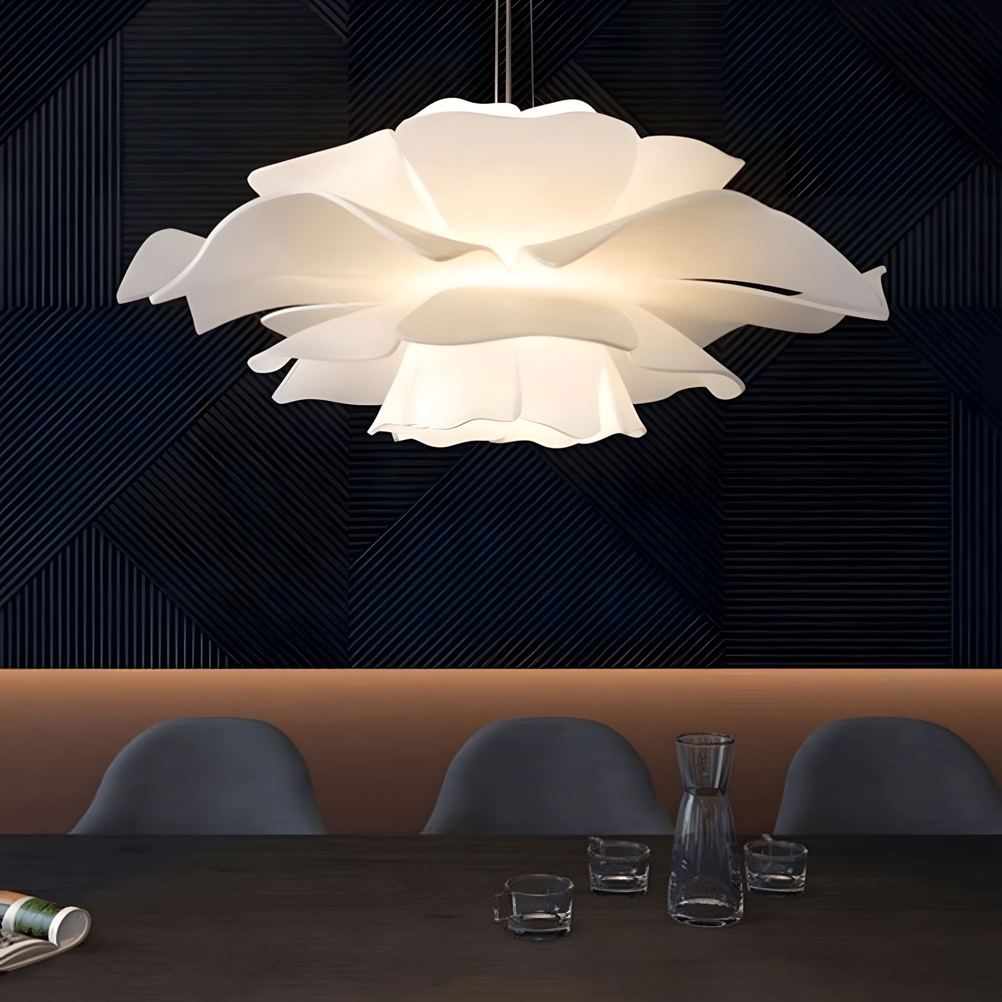 Layered Acrylic Flower Pendant Light - view 5