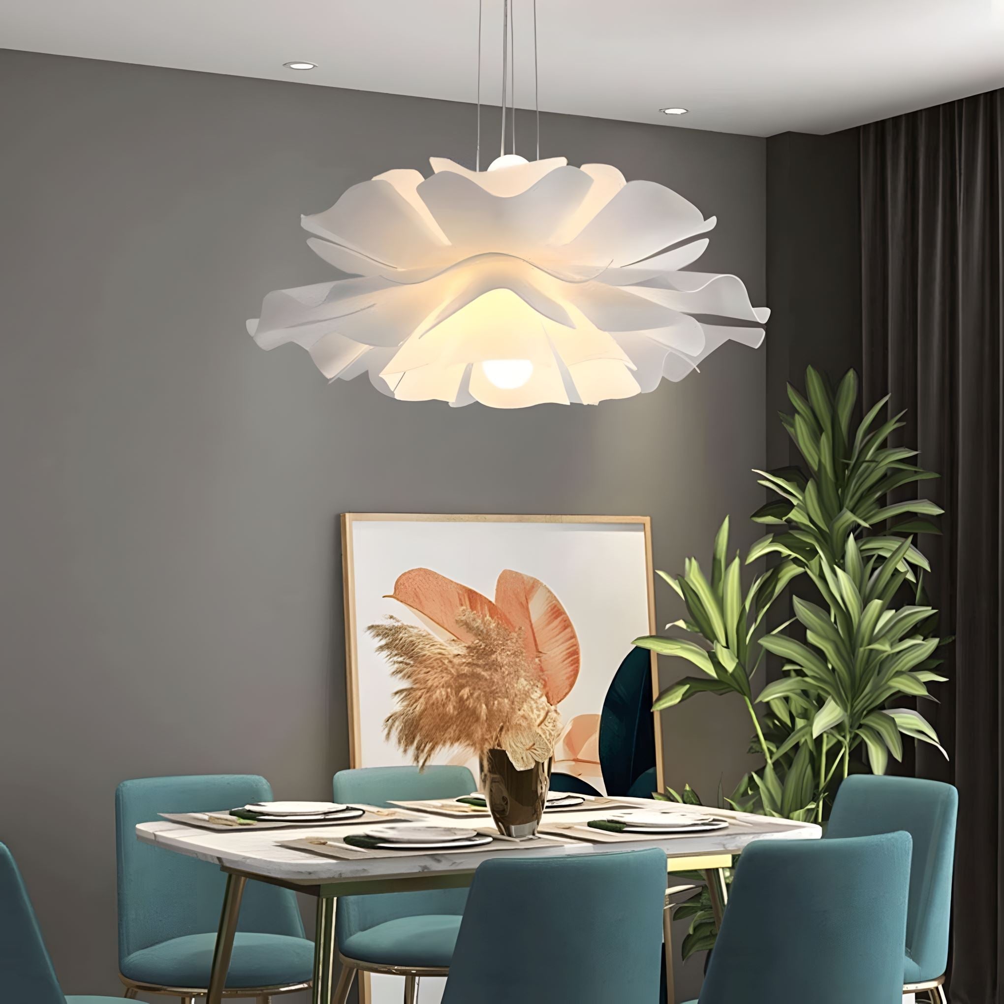 Layered Acrylic Flower Pendant Light - view 6