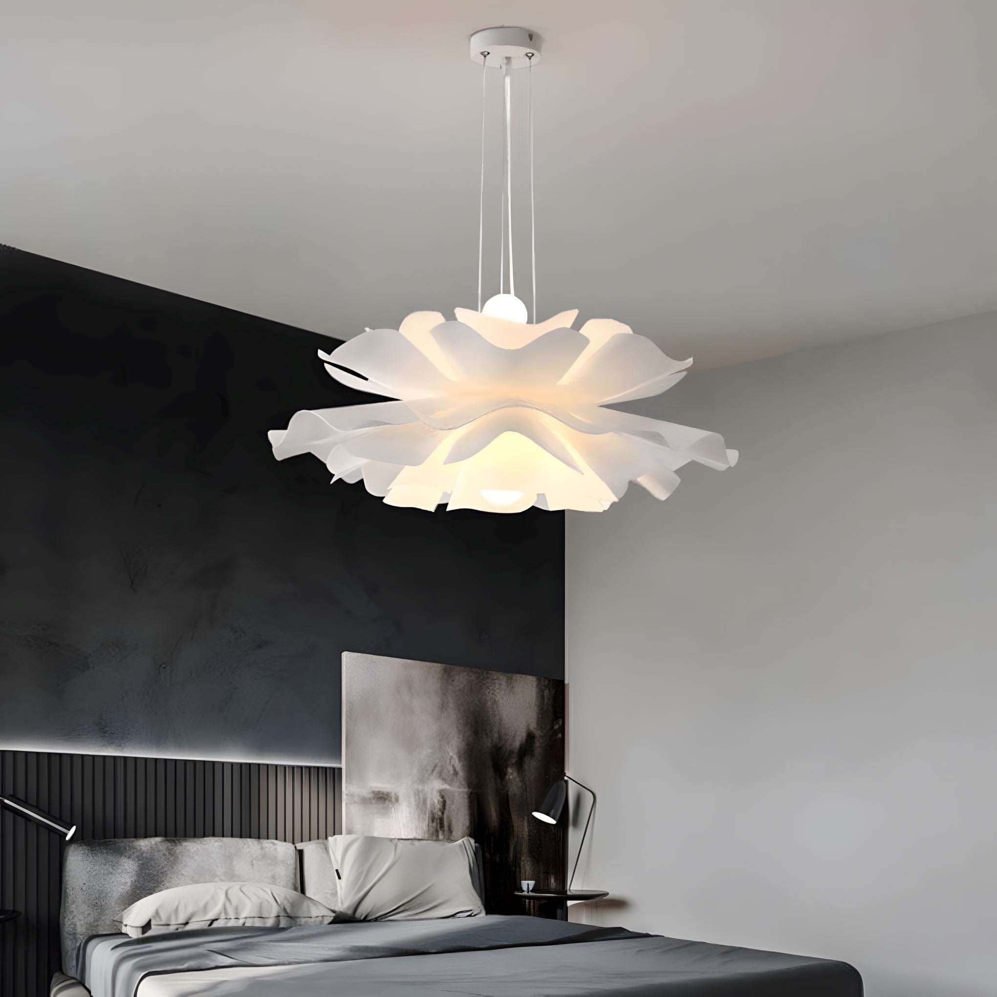 Layered Acrylic Flower Pendant Light - variant