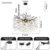 Leaf Crystal Drop Branch Chandelier - view 8