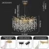 Leaf Crystal Drop Branch Chandelier - view 10