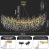 Leaf Crystal Drop Branch Chandelier - view 19