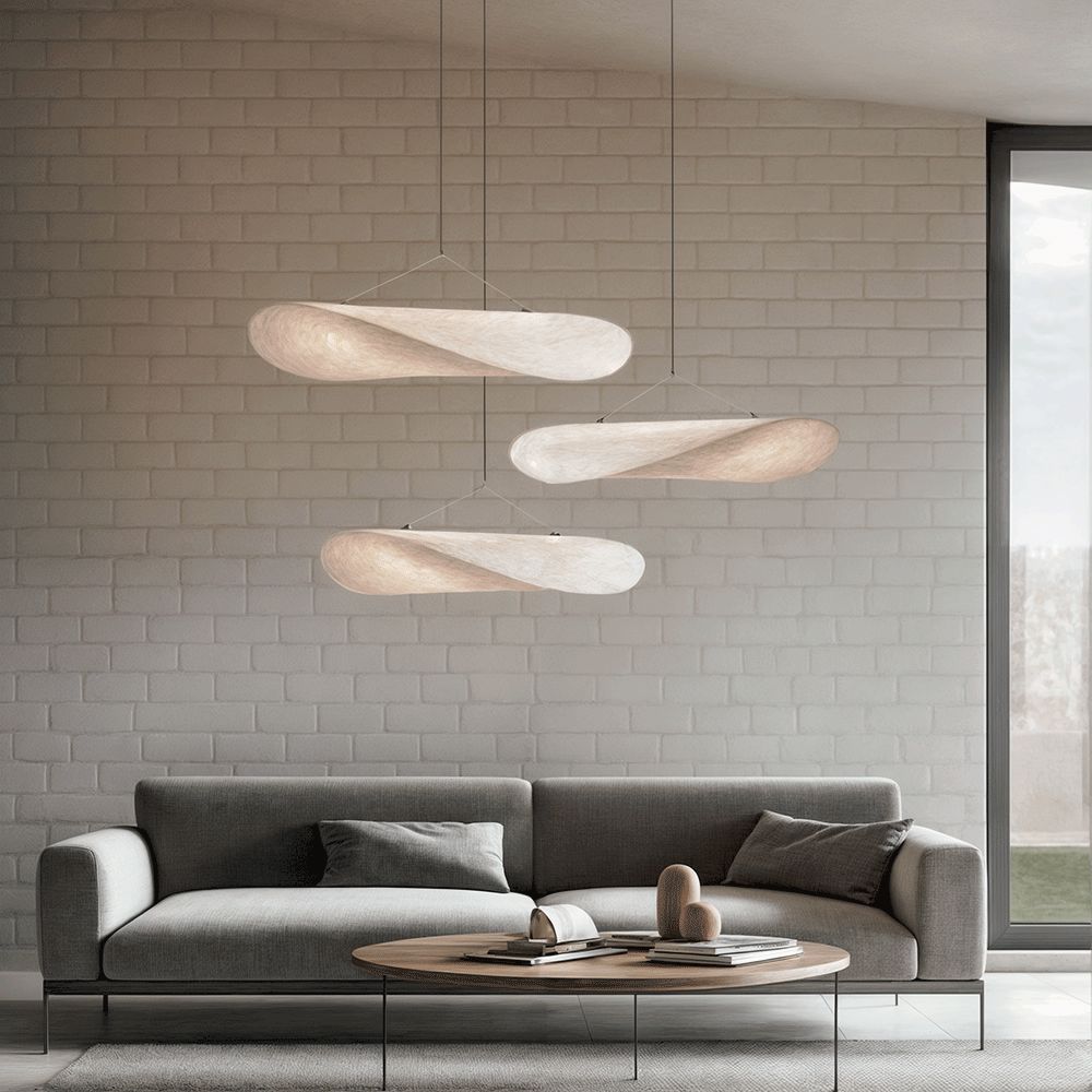 Leaf Shaped LED Pendant Light - 39.3" / 100cm