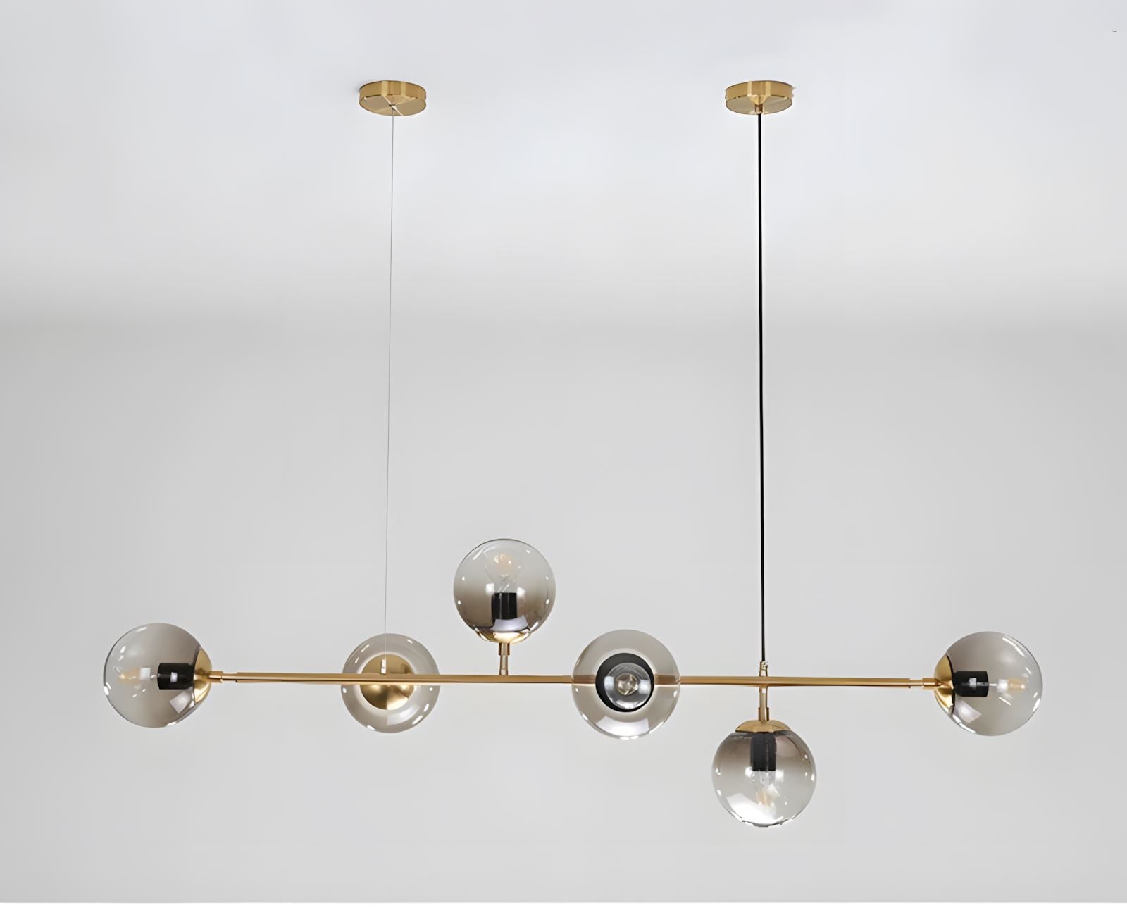 Loft Bubble Glass Linear Chandelier - view 11