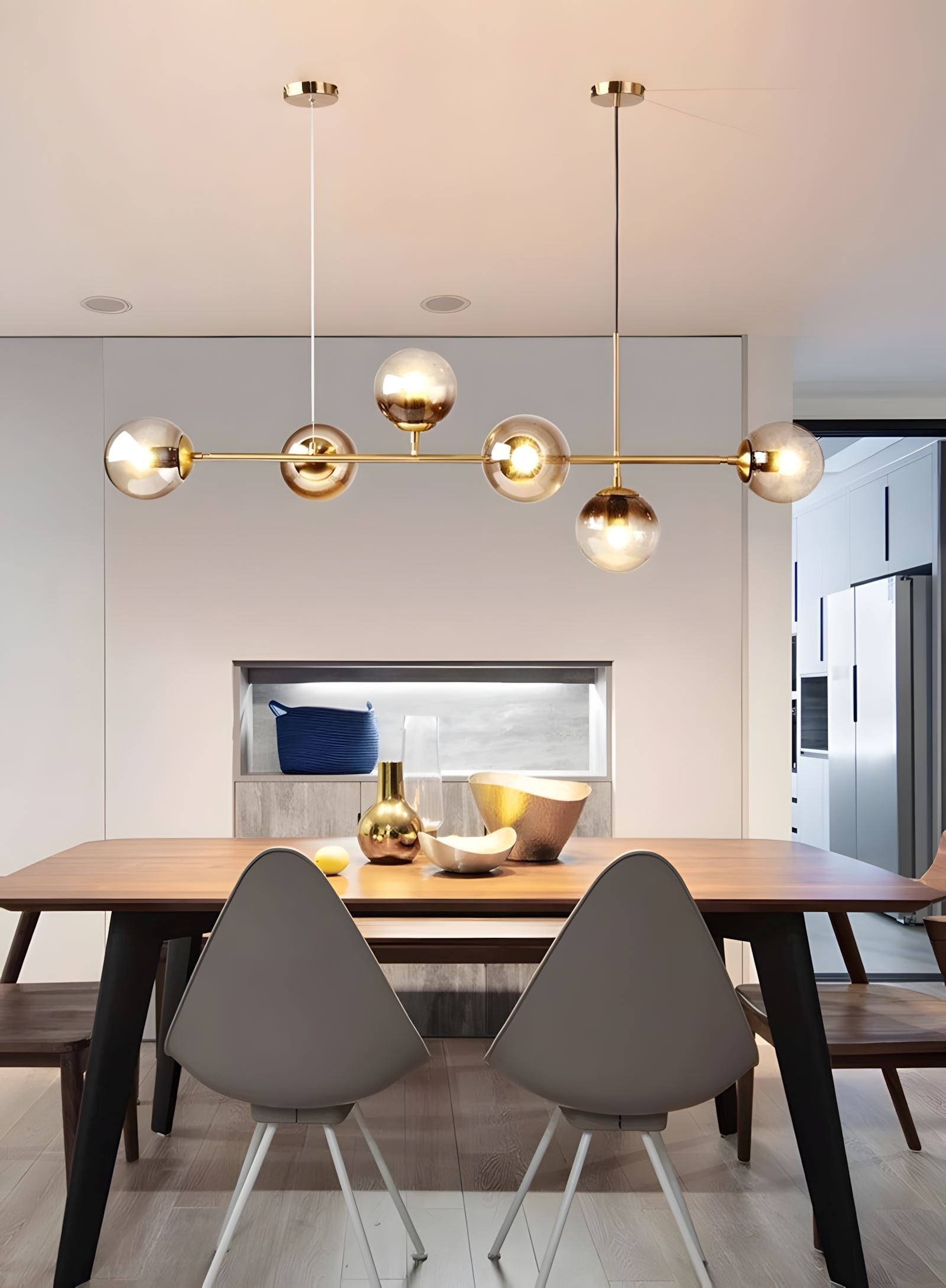 Loft Bubble Glass Linear Chandelier - view 12