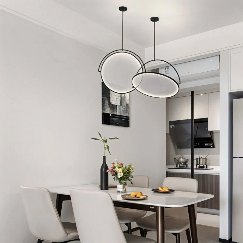 Luxury Glowing Masterpiece Chandeliers above a dining table