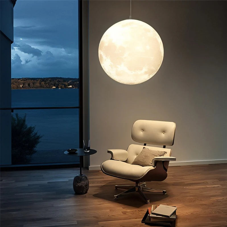 Premium Twilight Pendant in a living room