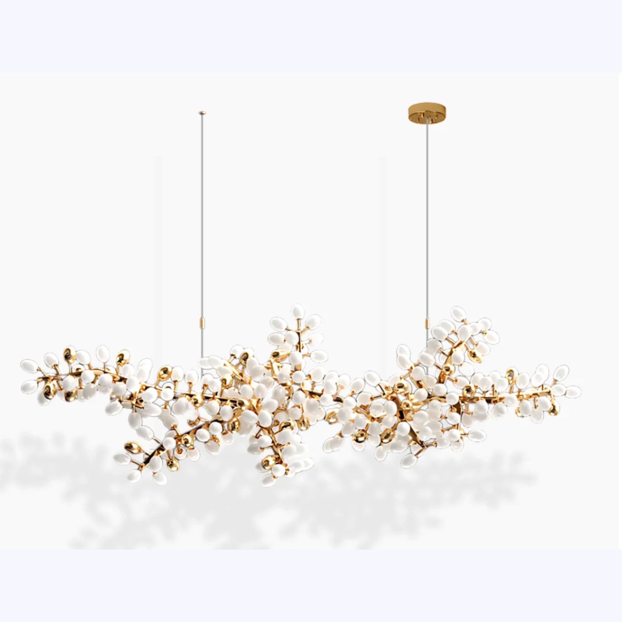 Milk Glass Orb Branch Chandelier - view 11