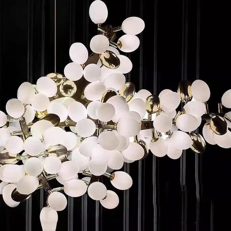 Milk Glass Orb Branch Chandelier - view 4