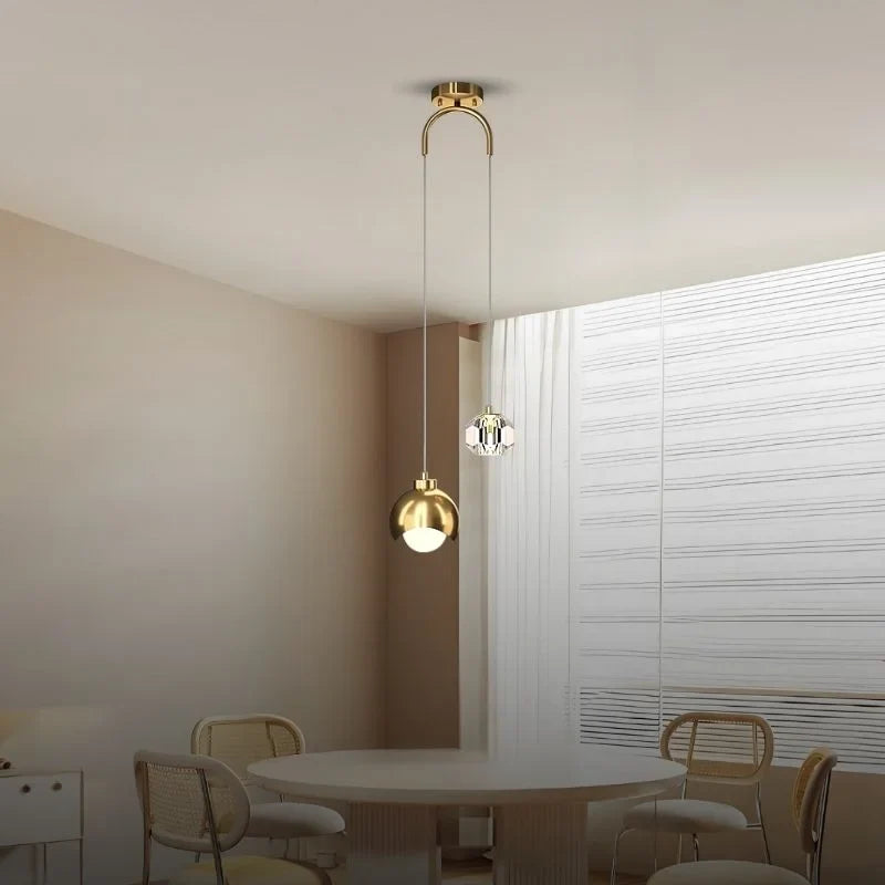 Mini Crystal Drop Pendant Light - view 3