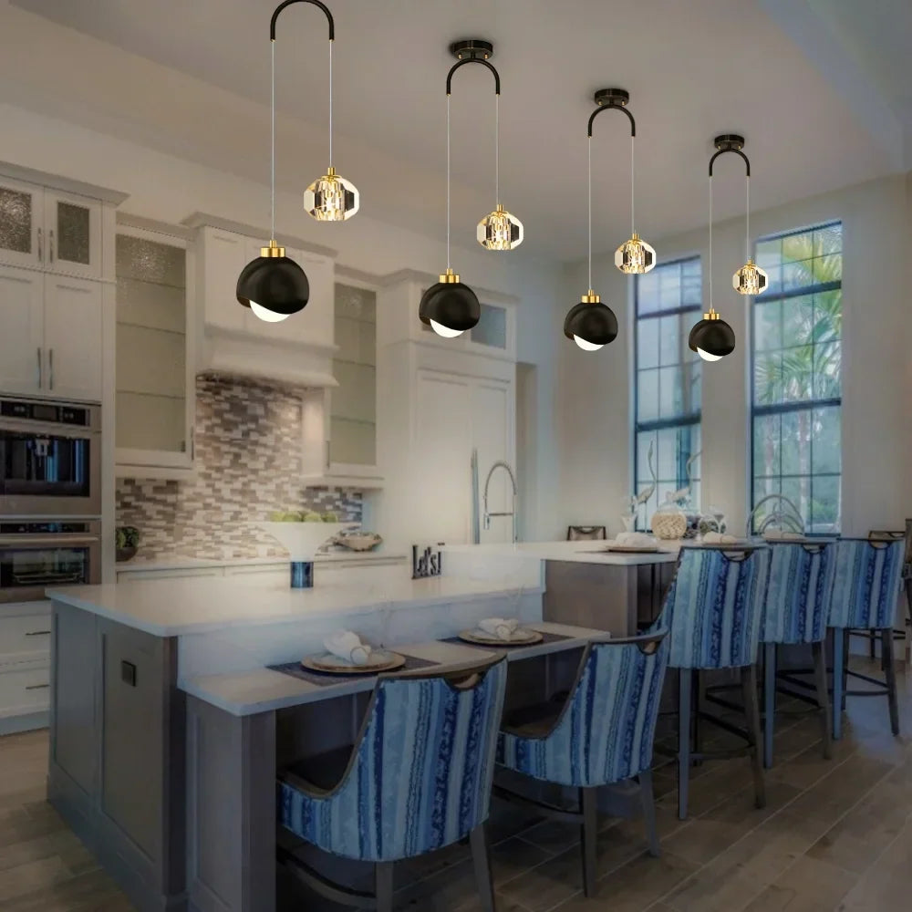 Mini Crystal Drop Pendant Light - view 4