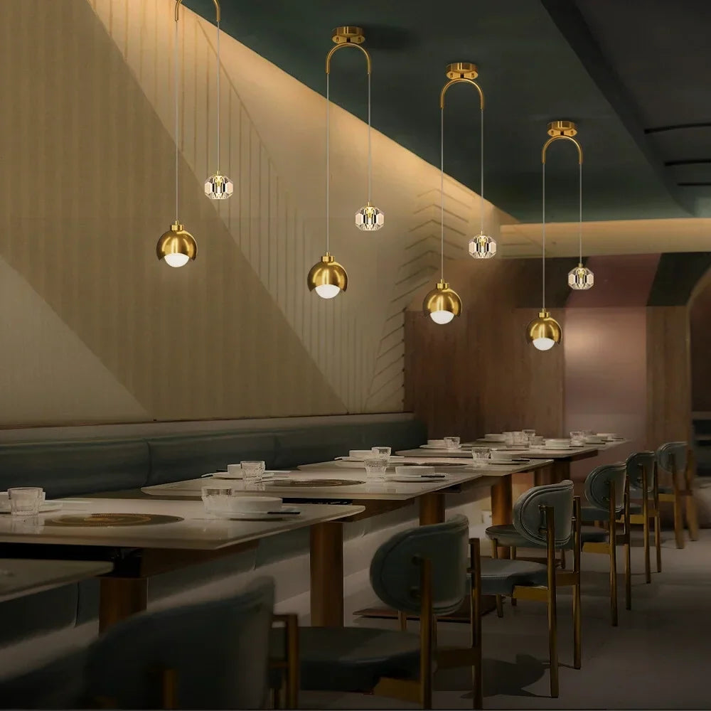 Mini Crystal Drop Pendant Light - view 6