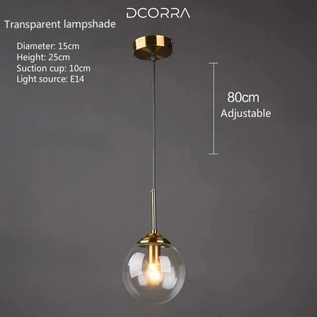Minimalist Glass Drop Pendant Light - view 10