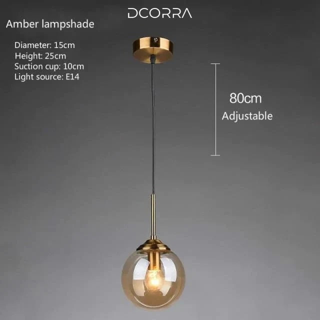 Minimalist Glass Drop Pendant Light - view 3