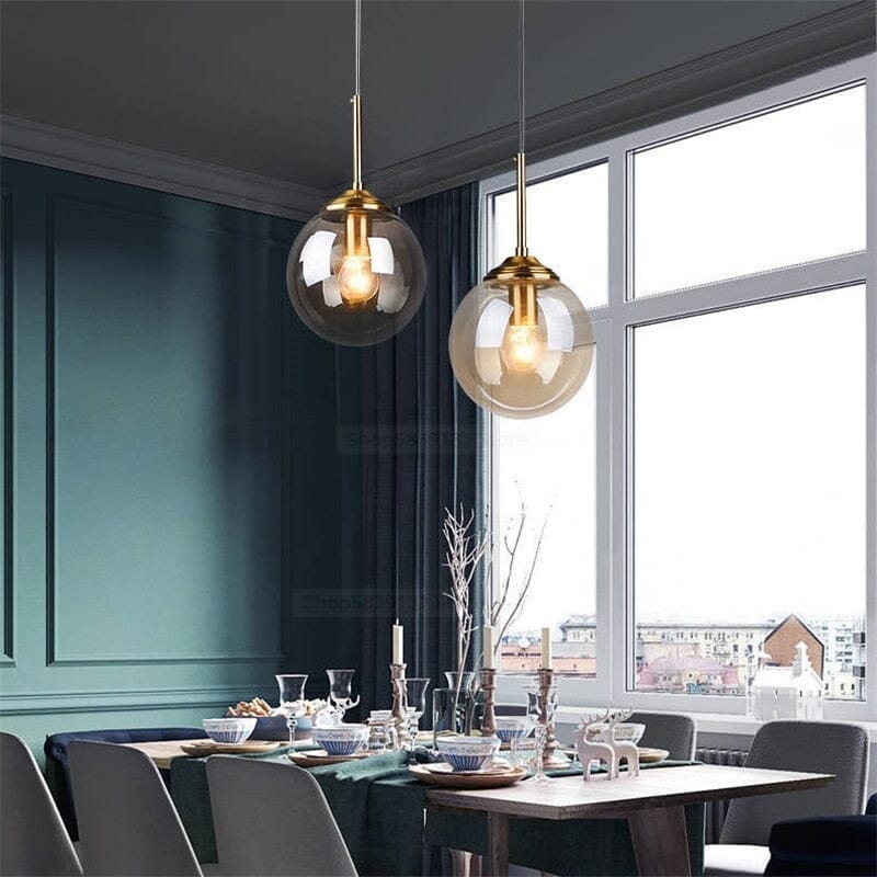 Minimalist Glass Drop Pendant Light - view 4