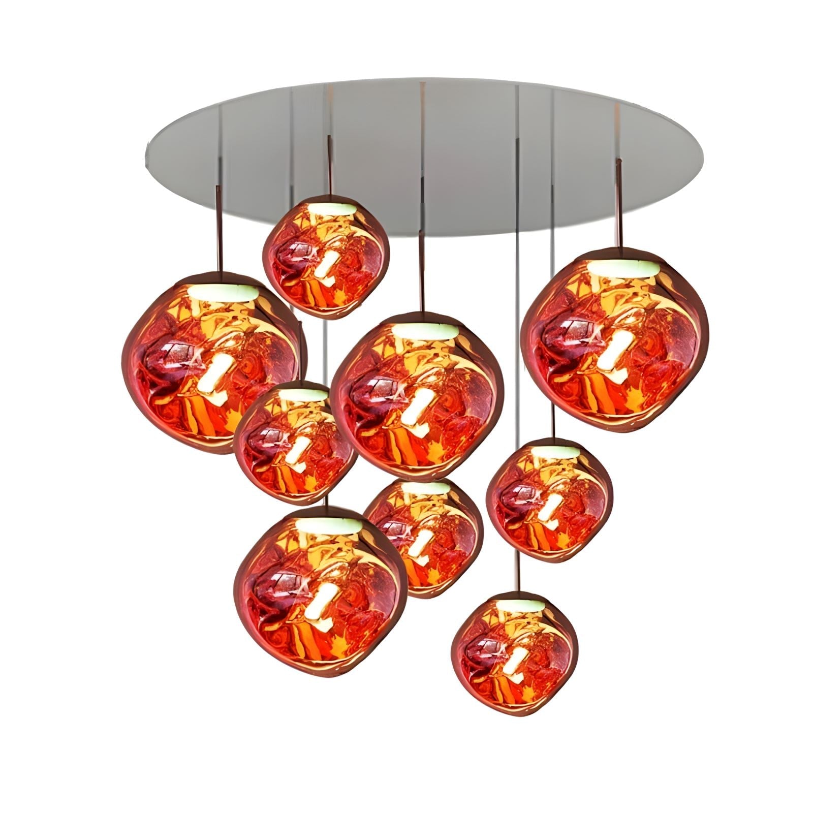 Mirrored Bubble Globe Cluster Chandelier - view 13