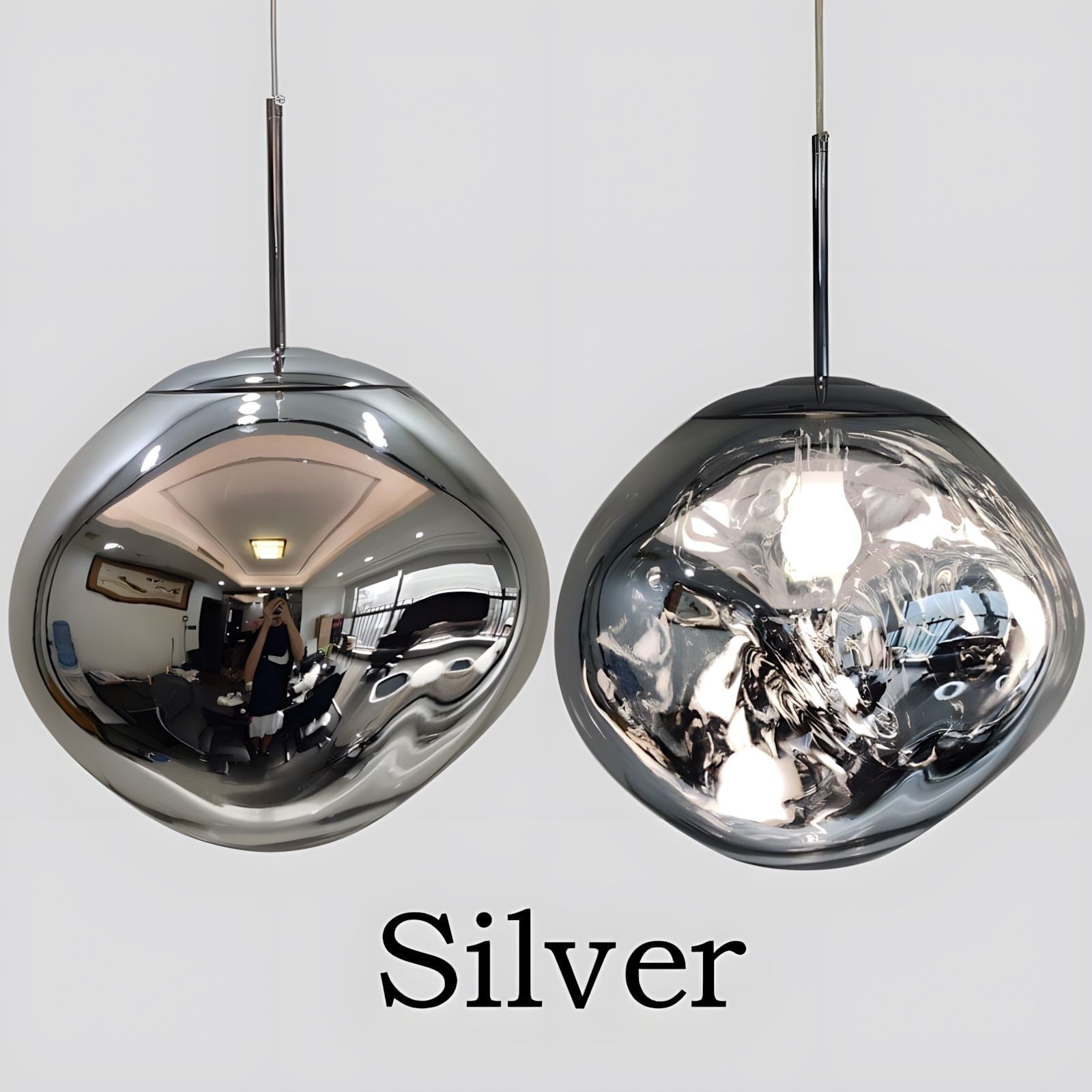 Mirrored Bubble Globe Cluster Chandelier - view 14