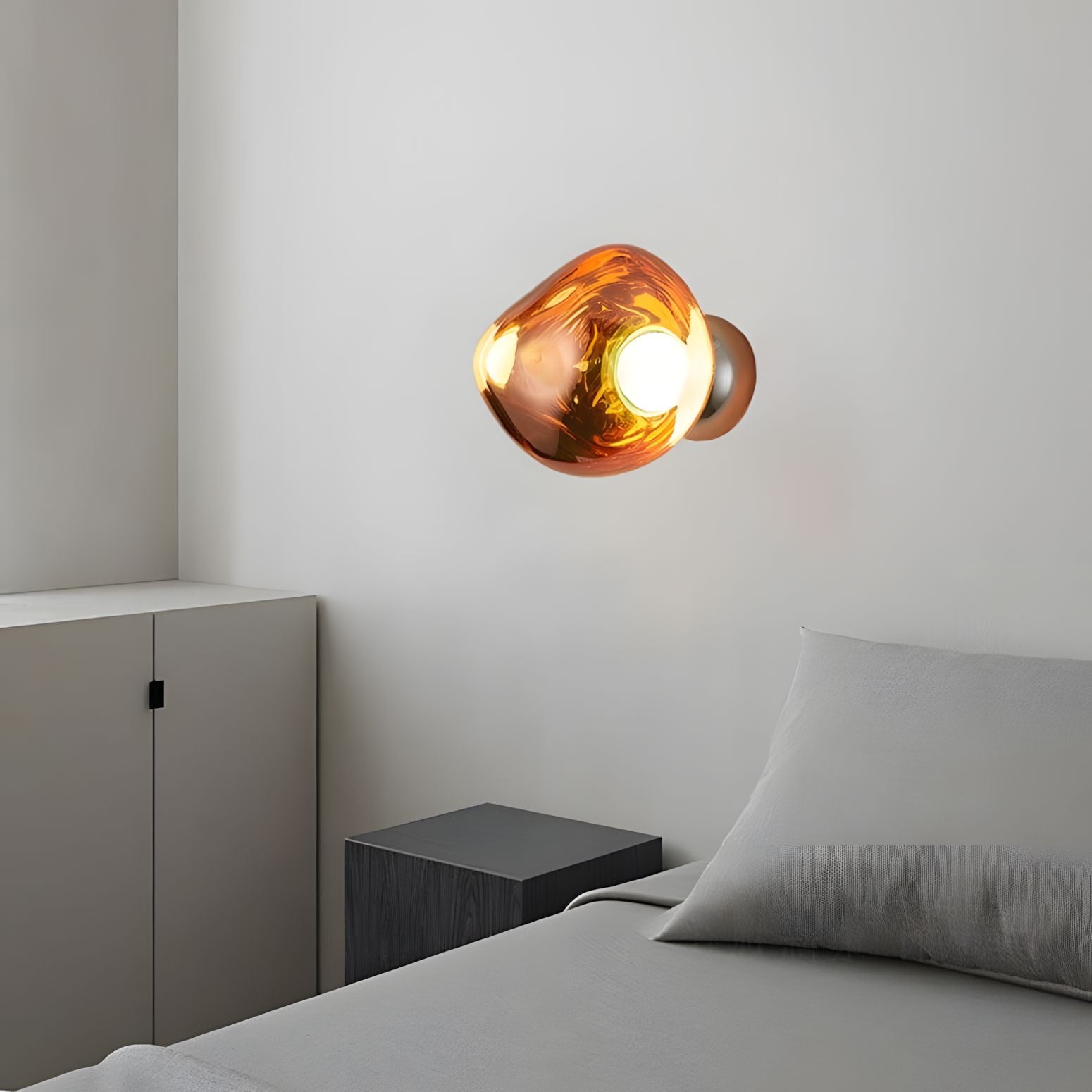 Mirrored Lava Glass Wall Light - view 8
