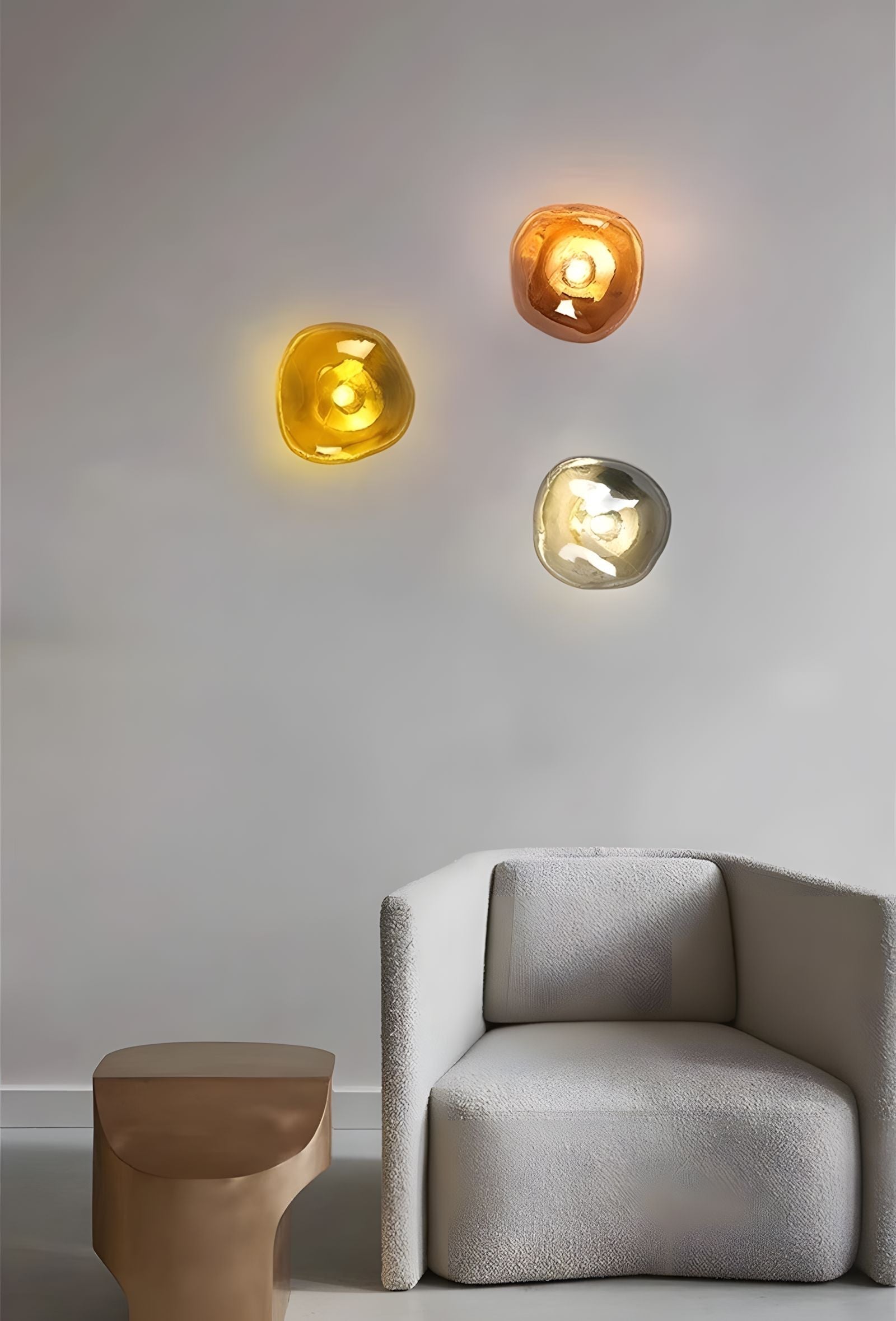 Mirrored Lava Glass Wall Light - view 14